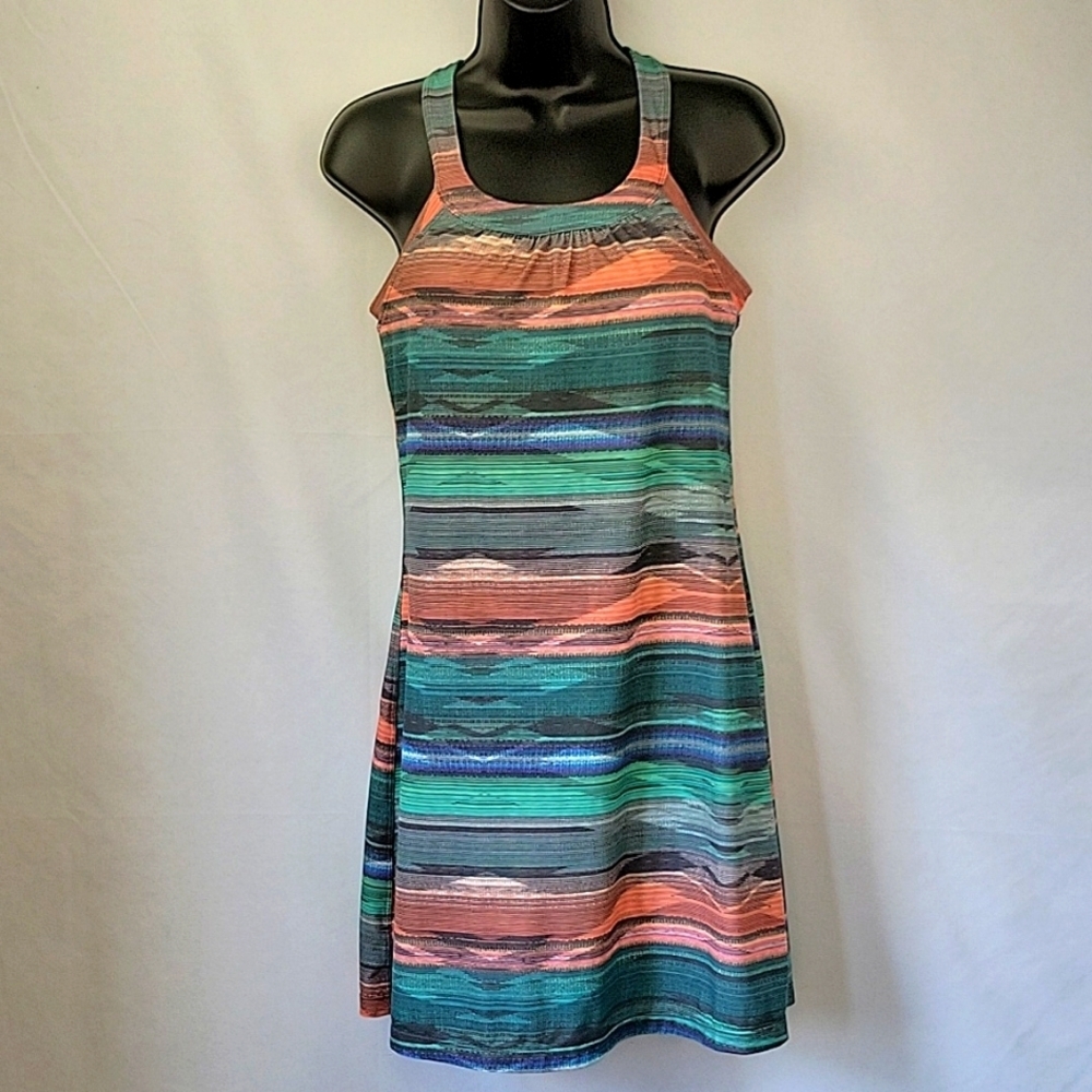 Prana Cantine Athleisure Dress Size XS Teal, Sherbet Size XS